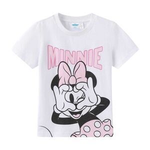 Minnie Mouse Girls Minnie Mouse Polyester Blend T-Shirt / White